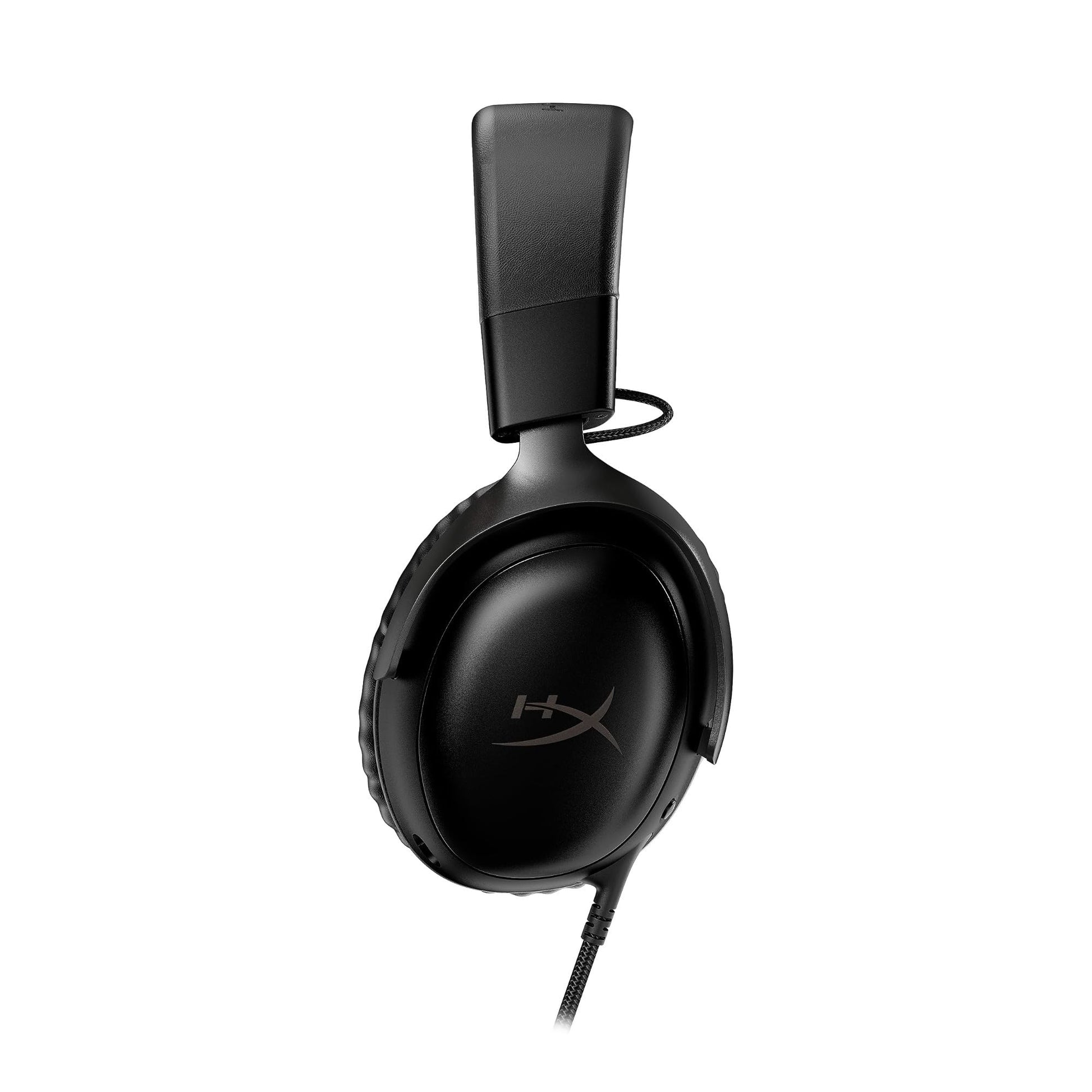 HyperX Cloud III – Wired Gaming Headset, PC, PS5, Xbox Series X|S, Angled 53mm Drivers, DTS Spatial Audio, Memory Foam, Durable Frame, Ultra-Clear 10mm Mic, USB-C, USB-A, 3.5mm – Black