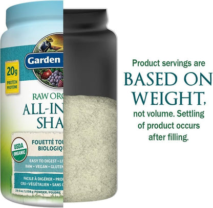 Garden of Life Raw All-in-One Nutritional Shake – Lightly Sweet (28 Servings, 1038g)