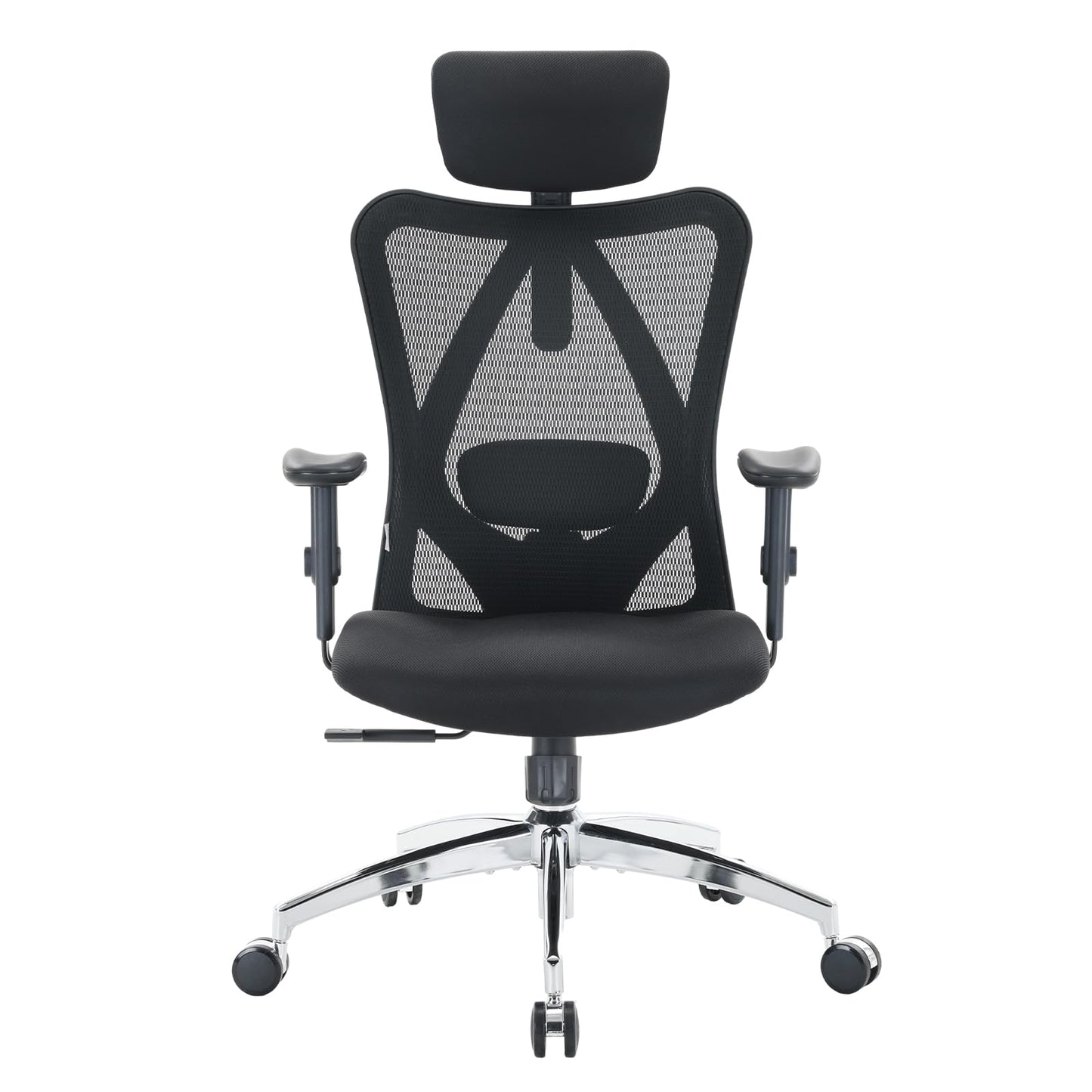 SIHOO Ergonomic Office Chair Computer Chair Desk Chair, Adjustable Headrests Chair Backrest and Armrest's Mesh Chair (Black) - Available at All In One Marketplace Canada