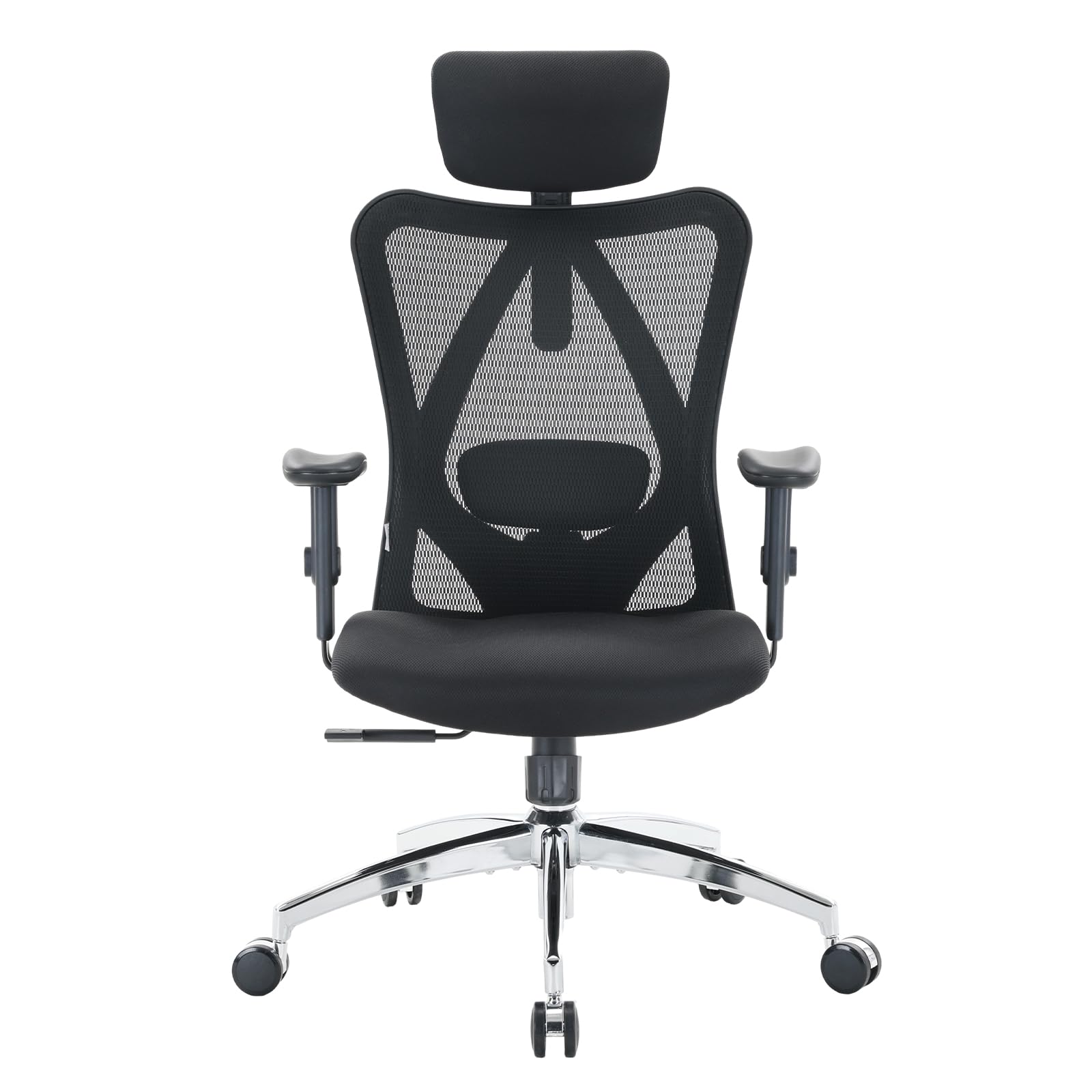 SIHOO Ergonomic Office Chair Computer Chair Desk Chair, Adjustable Headrests Chair Backrest and Armrest's Mesh Chair (Black) - Available at All In One Marketplace Canada
