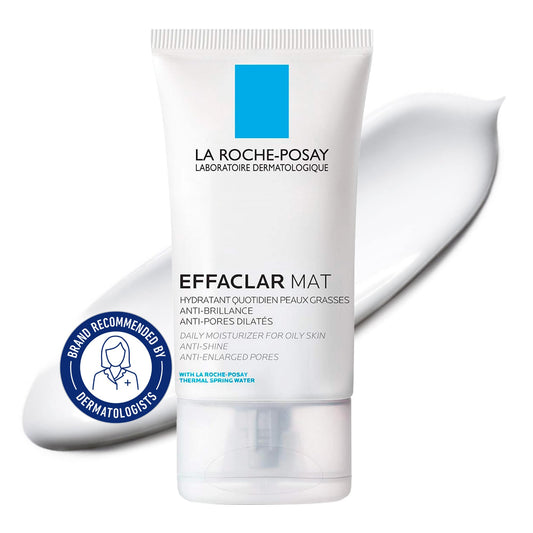 La Roche Posay Face Moisturizer for Oily, Acne-Prone Skin, Effaclar Mat Daily Face Cream, Anti-Shine & Pore Minimizer, Oil-Free, Recommended by Dermatologists, Travel Size, 40ml - Available at All In One Marketplace Canada