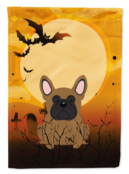 Drapeau de jardin Caroline's Treasures BB4279GF pour Halloween, Bouledogue français marron, petite taille, multicolore