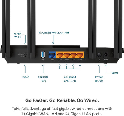 TP-Link AX3000 WiFi 6 Smart WiFi Router (Archer AX55) – 802.11ax Wireless Router, Gigabit Internet Router, Dual Band, OFDMA, MU-MIMO, OneMesh Compatible 🍁 All In One Marketplace Canada