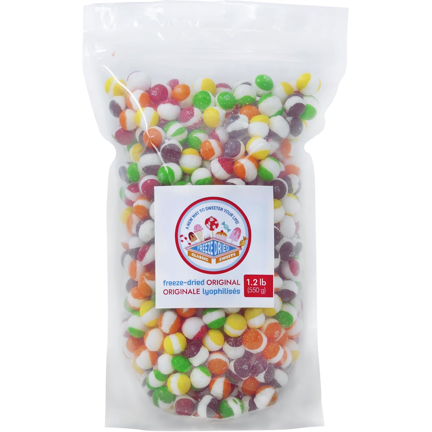 Original Rainbow JUMBO | 550g (1.2 lb) | Premium Crispy Freeze-Dried Candy with Intense Flavor | Canadian Made