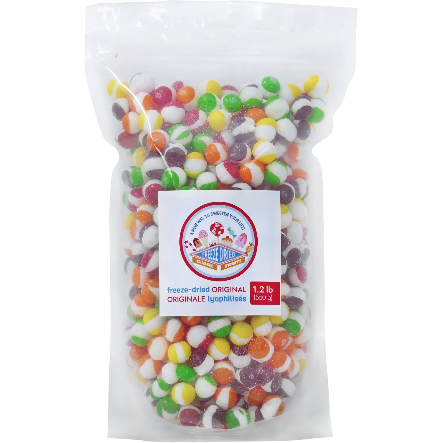 Original Rainbow JUMBO | 550g (1.2 lb) | Premium Crispy Freeze-Dried Candy with Intense Flavor | Canadian Made