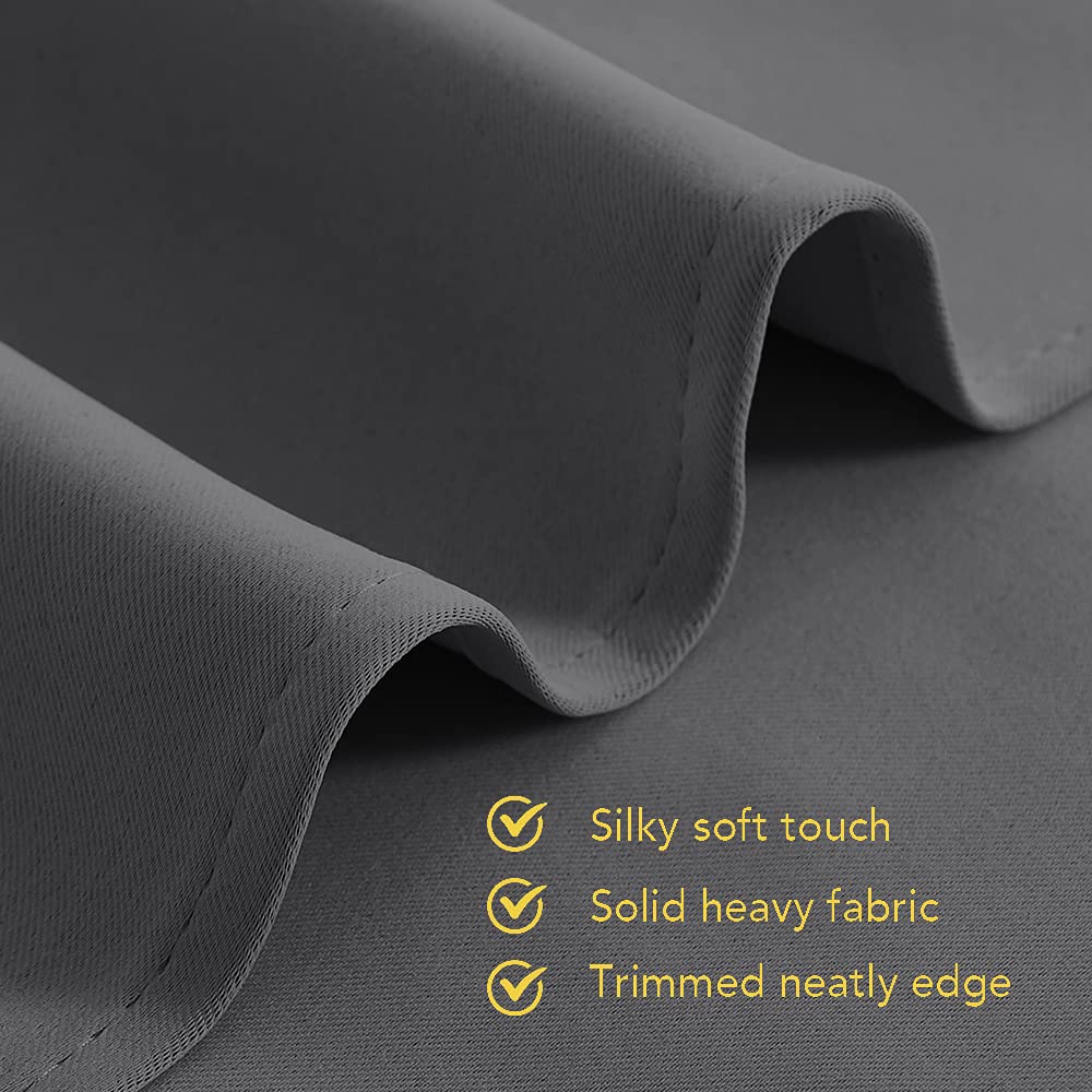 NICETOWN Thick Blackout Draperies for Winter (W42 x L72,Grey,2 Panels) 🍁 All In One Marketplace Canada
