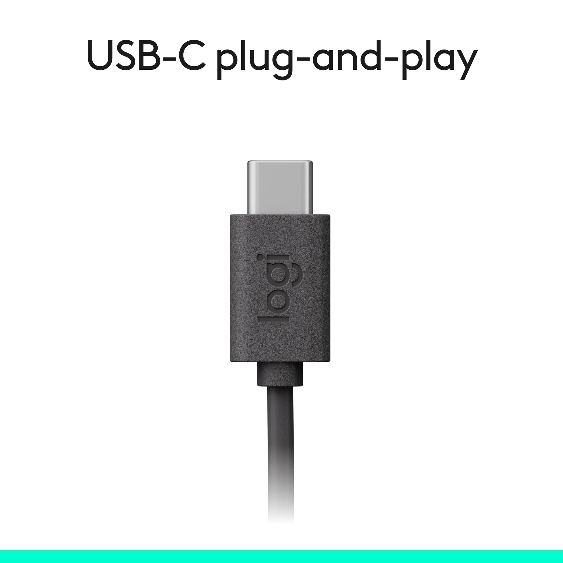 Logitech H391 Wired Headset for PC/Laptop, Stereo Headphones with Noise Canceling Microphone, USB-C, in-Line Controls, Works with Chromebook - Graphite - Available at All In One Marketplace Canada