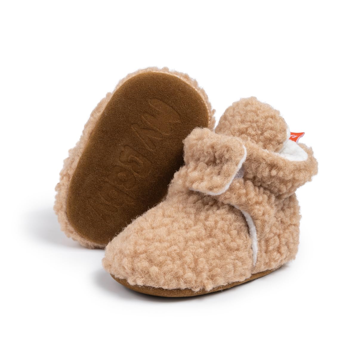 Meckior Infant Baby Girls Boys Fleece Booties Winter Non-Skid Soft Sole Warm Cozy Shoes with Grippers Newborn Toddler First Walkers Slipper 🍁 All In One Marketplace Canada