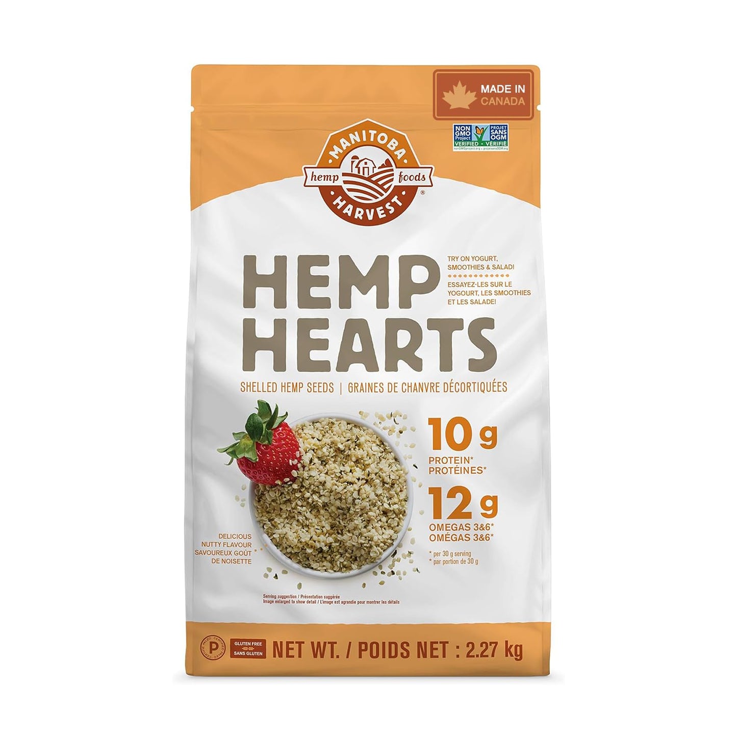 Manitoba Harvest Hemp Hearts Shelled Seeds, 2.27kg – 10g Plant-Based Protein & 12g Omegas per Serving, Organic, Keto, Paleo & Vegan Certified