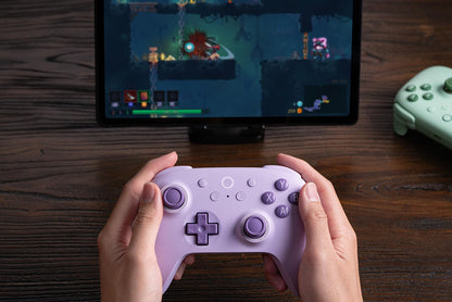 8Bitdo Ultimate 2C Wireless Controller for Windows PC and Android, with 1000Hz Polling Rate, Hall Effect Joysticks and Hall Triggers, and Remappable L4/R4 Bumpers (Purple)