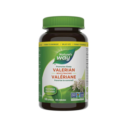Nature's Way Valerian Root, Sleep Aid to Help Promote Sleep, Value Size, 180 Vegetarian Capsules Nature's Way