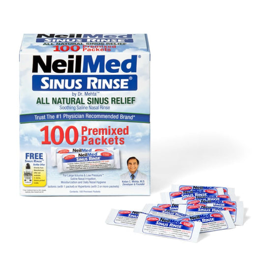NeilMed Sinus Rinse Refill Packets, 100 Count (Packaging May Vary) - Available at All In One Marketplace Canada