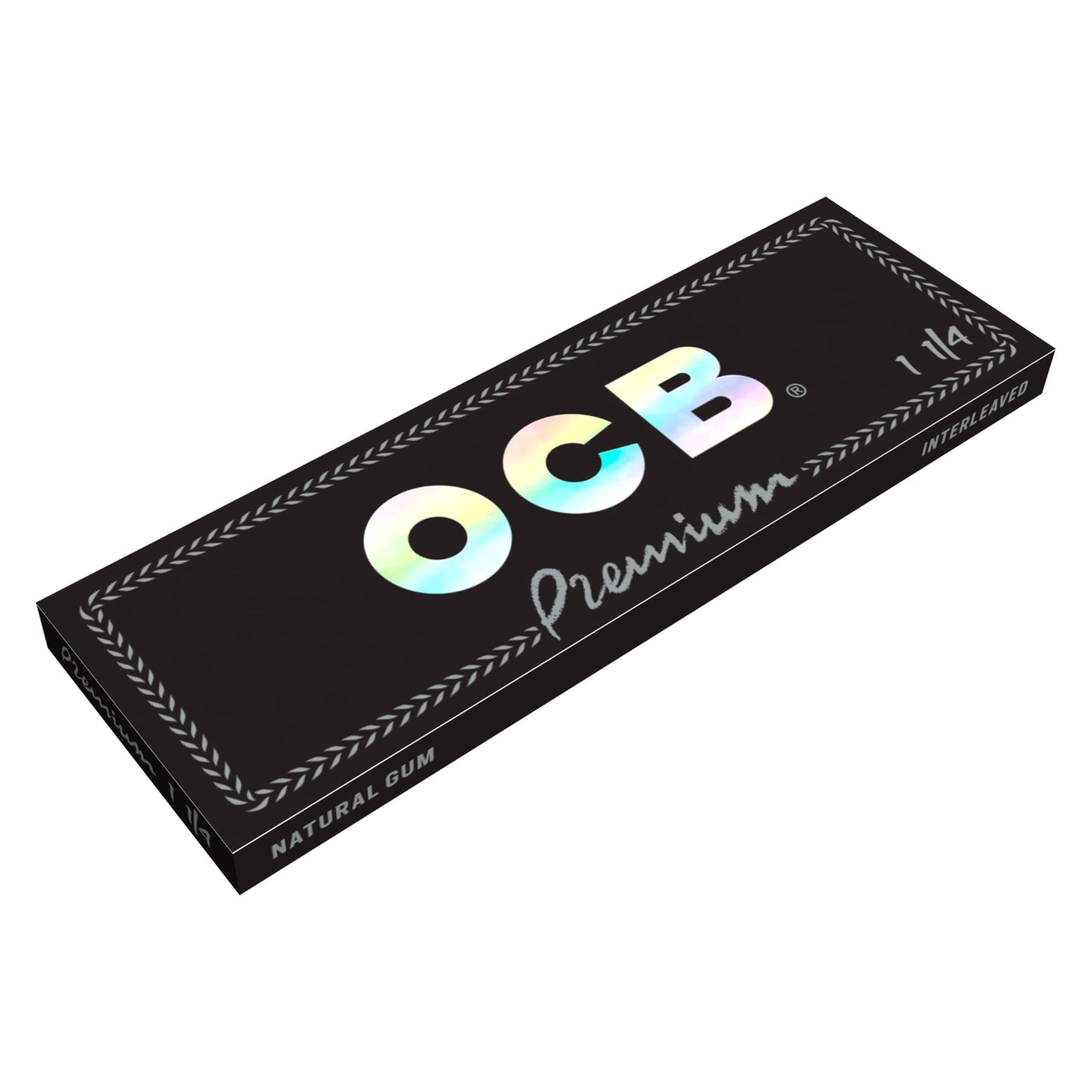 OCB Premium Black Rolling Papers 1 1/4 (44mm x 77mm) - 25 packs of 50 papers