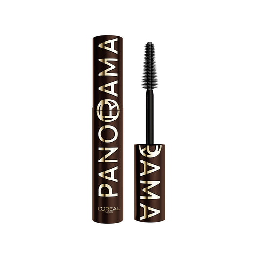 L’Oreal Paris Voluminous Panorama Chromatic Mascara, Volumizing and Lengthening Brown Mascara, Longwear, Smudge-Resistant and Washable, 705 Brown Leather