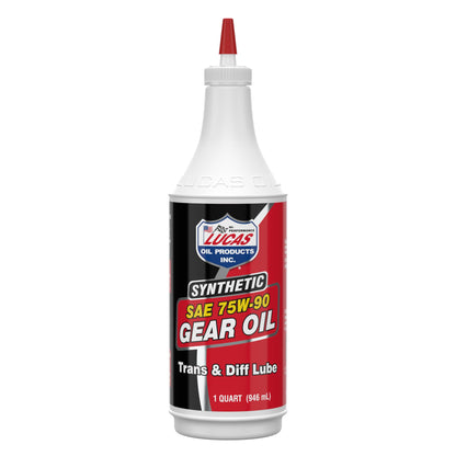 Lucas Oil 10047 SAE 75W-90 Synthetic Transmission and Differential Lube -, Clear, 1 Quart (32 Ounces) Lucas Oil
