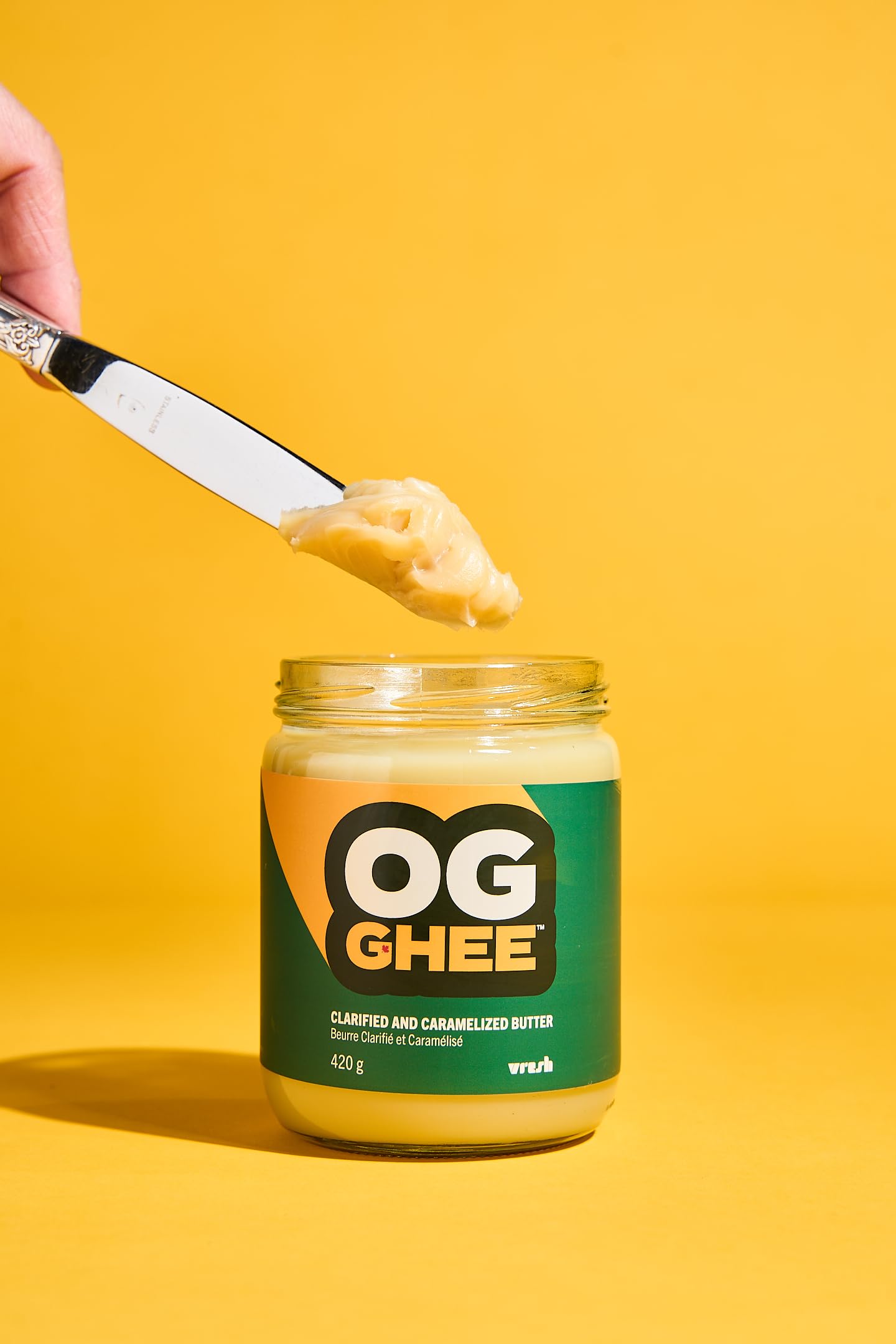 OG GHEE Clarified Butter – 420g | Grass-Fed Canadian Dairy, Caramelized Flavor, Keto & Paleo Friendly
