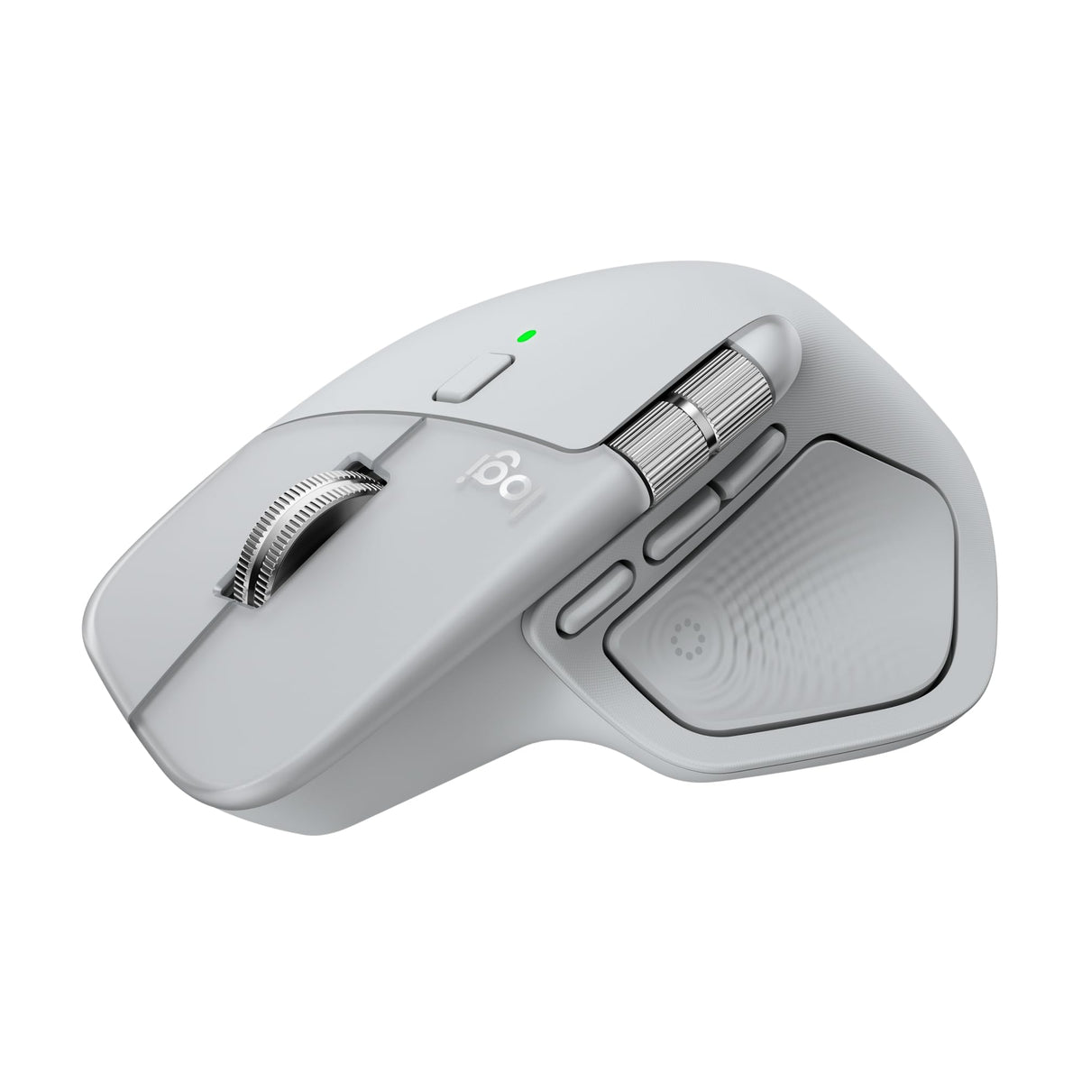 Logitech MX Master 4, Ergonomic Wireless Mouse with Advanced Performance Haptic Feedback, Ultra-Fast Scrolling, USB-C Charging, Bluetooth, Windows, MacOS - Pale Grey
