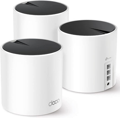TP-Link Deco AX3000 WiFi 6 Mesh System(Deco X55) - Covers up to 6,500 Sq.Ft., Replaces Wireless Router and Extender, 3 Gigabit Ports per Unit, Supports Ethernet Backhaul,3-Pack