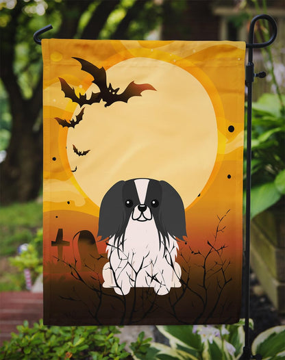 Drapeau de jardin Caroline's Treasures BB4371GF pour Halloween, motif pékinois noir et blanc, petite taille, multicolore