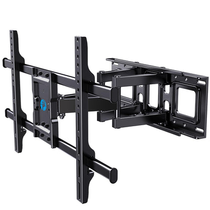 Pipishell Full Motion TV Wall Mount for 37-84" Flat Curved TVs, Wall Mount TV Bracket with Dual Articulating Arms Swivel Tilt Rotation, TV Mount up to 132lbs Max VESA 600x400 Fit 12"-16" Wood Stud