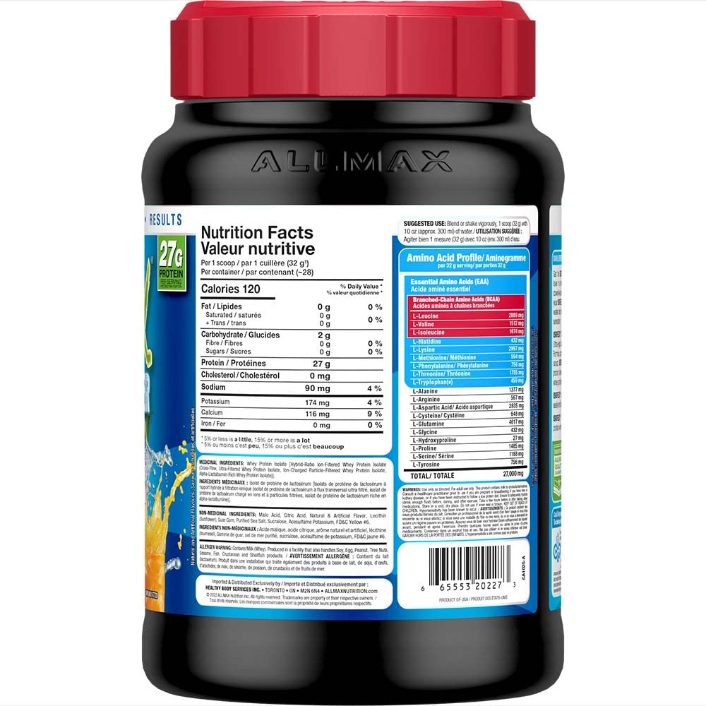 ALLMAX Isoflex Chiller Whey Protein Isolate - Citrus Peach - 2 lb
