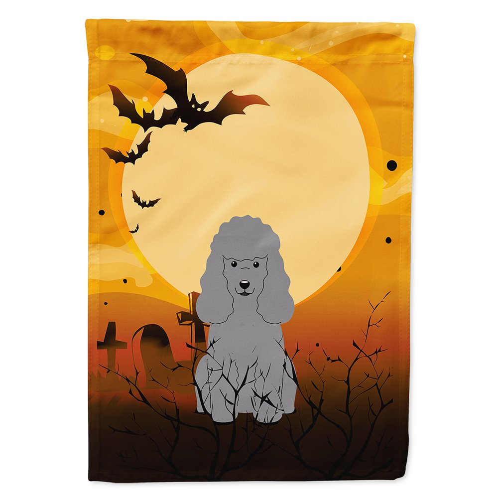 Drapeau de maison en toile Caroline's Treasures BB4334CHF Halloween Caniche argenté, Grand, Multicolore