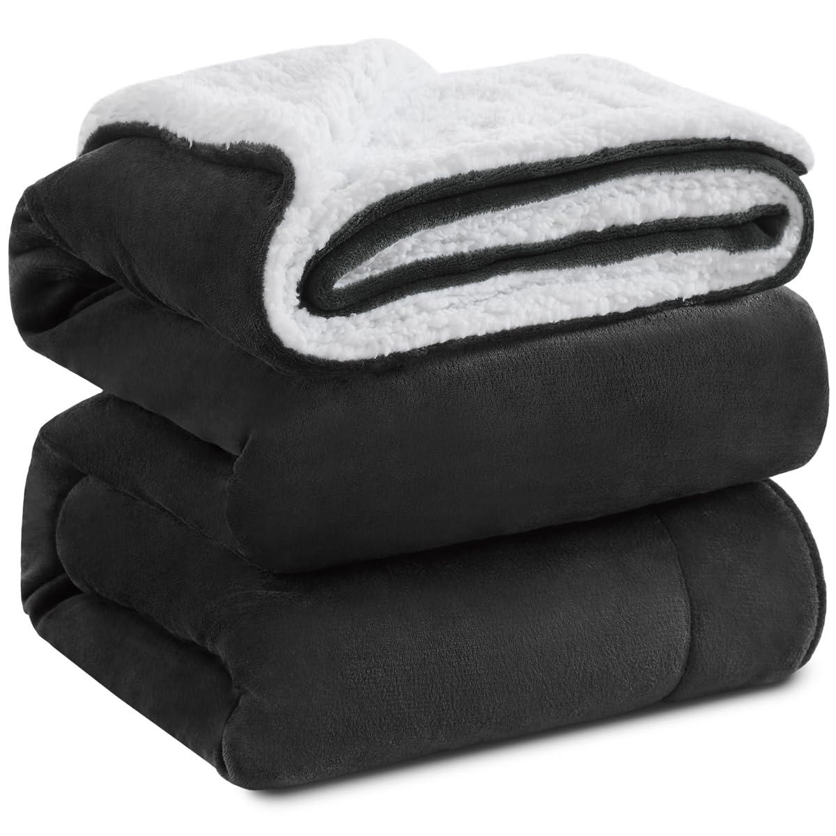KAWAHOME Sherpa Fleece King Size Blanket for Bed, Extra Warm Heavy Thick 🍁 All In One Marketplace Canada