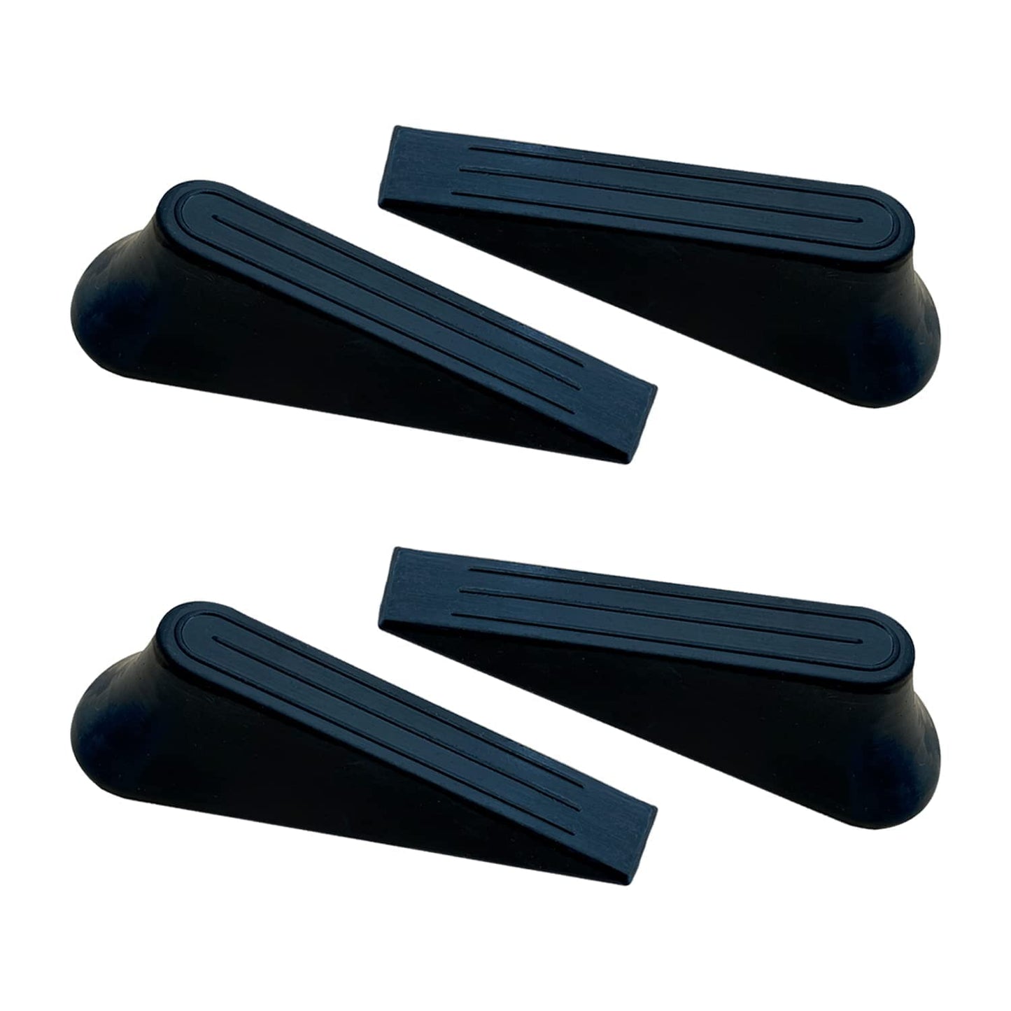 Heavy Duty Rubber Door Stoppers，Door Wedge for Residential and Commercial Use，Multi Floor Doorstop Ensures Tight Fit for Gaps，Residential and Commercial Use, Black - Available at All In One Marketplace Canada