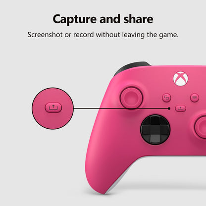 XBOX Core Wireless Gaming Controller – Deep Pink – Series X|S, One, Windows PC, Android, and iOS