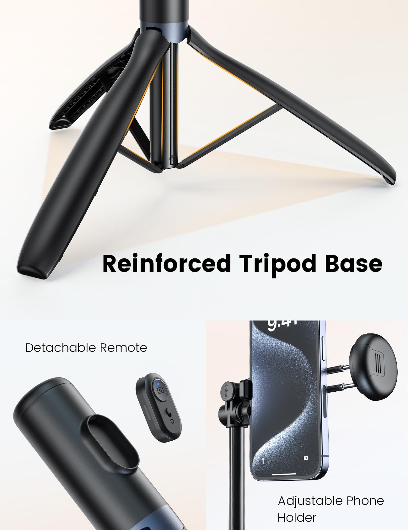 ANXRE 67.7" Photographic Tripod Stand with Light, NT99 Tripod Stand for Cell Phone & Camera & Gopro, Travel Stand Holder with Remote for Content Creator Video Recording - Available at All In One Marketplace Canada