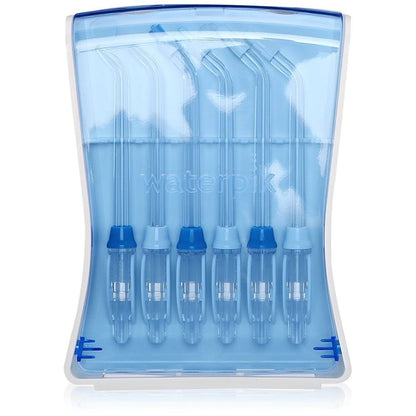 Waterpik Water Flosser Tips with Storage Case 6 Authentic Replacement Tips Sturdy Storage Case 1 Count Waterpik