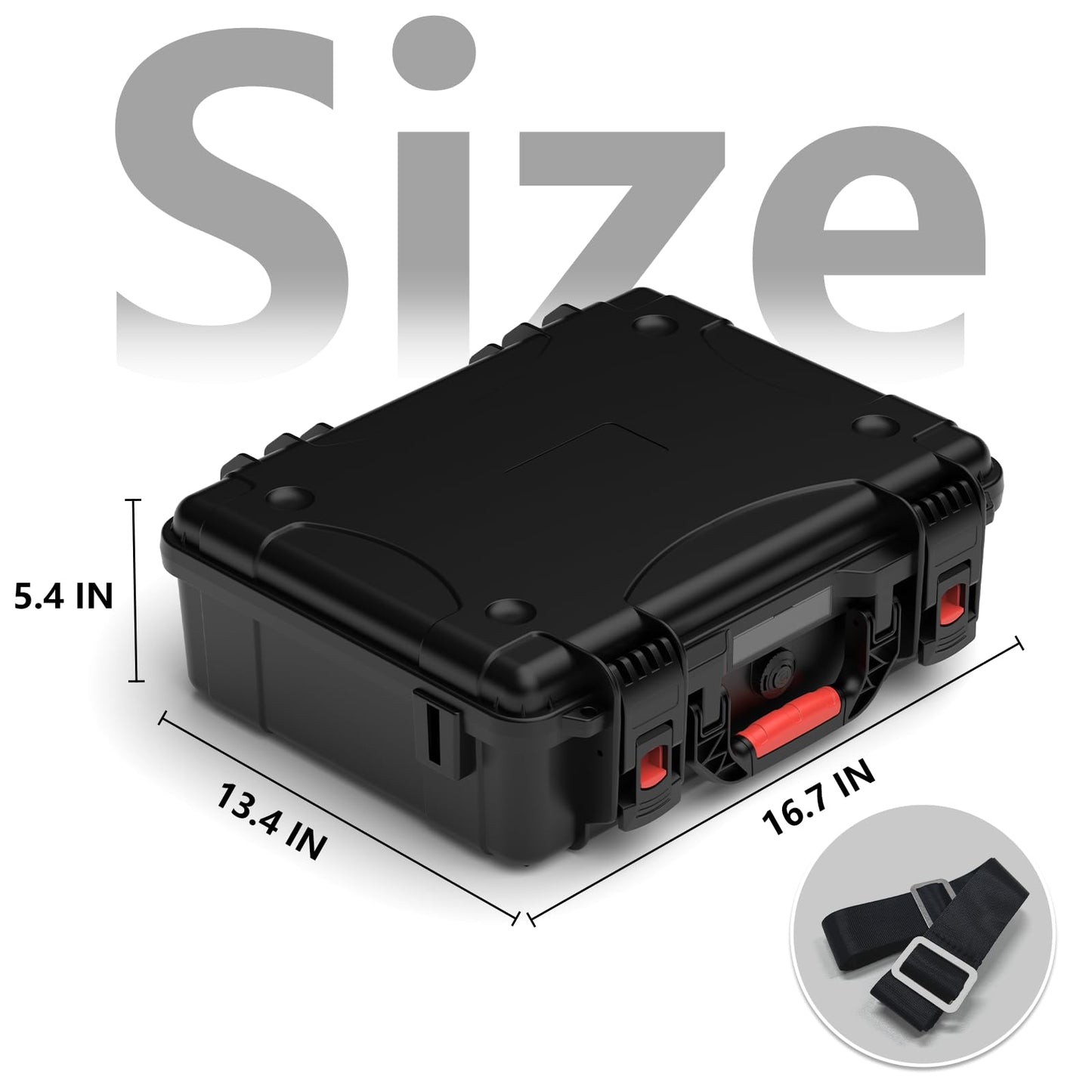 MEKEET Starlink Mini Case, IP67 Waterproof Hard case Fits Star Link Mini Dish, Portable Shoulder Dual Carry Options with Precision Cut Foam for Starlink Accessories,Ideal for Travel and Camping