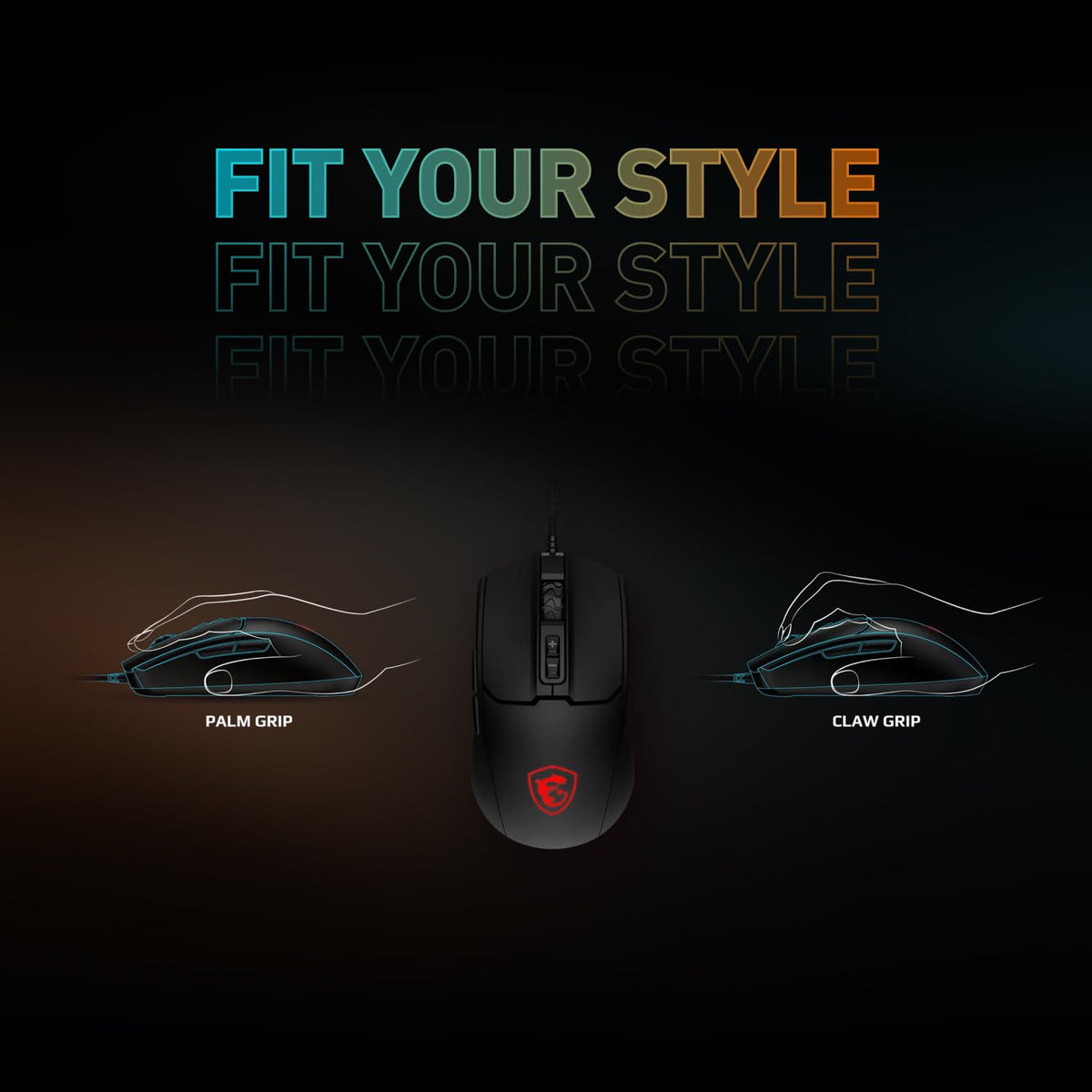 MSI Forge GK100 Combo – Gaming RGB Keyboard & Mouse Set, 19-Key Anti-Ghosting, 6400 DPI Optical Sensor, 10 Million Actuation Rated, Hotkeys for Rapid Control