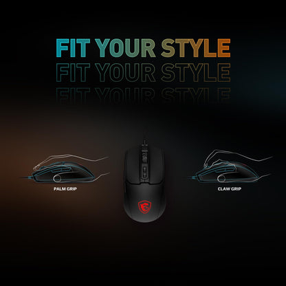 MSI Forge GK100 Combo – Gaming RGB Keyboard & Mouse Set, 19-Key Anti-Ghosting, 6400 DPI Optical Sensor, 10 Million Actuation Rated, Hotkeys for Rapid Control