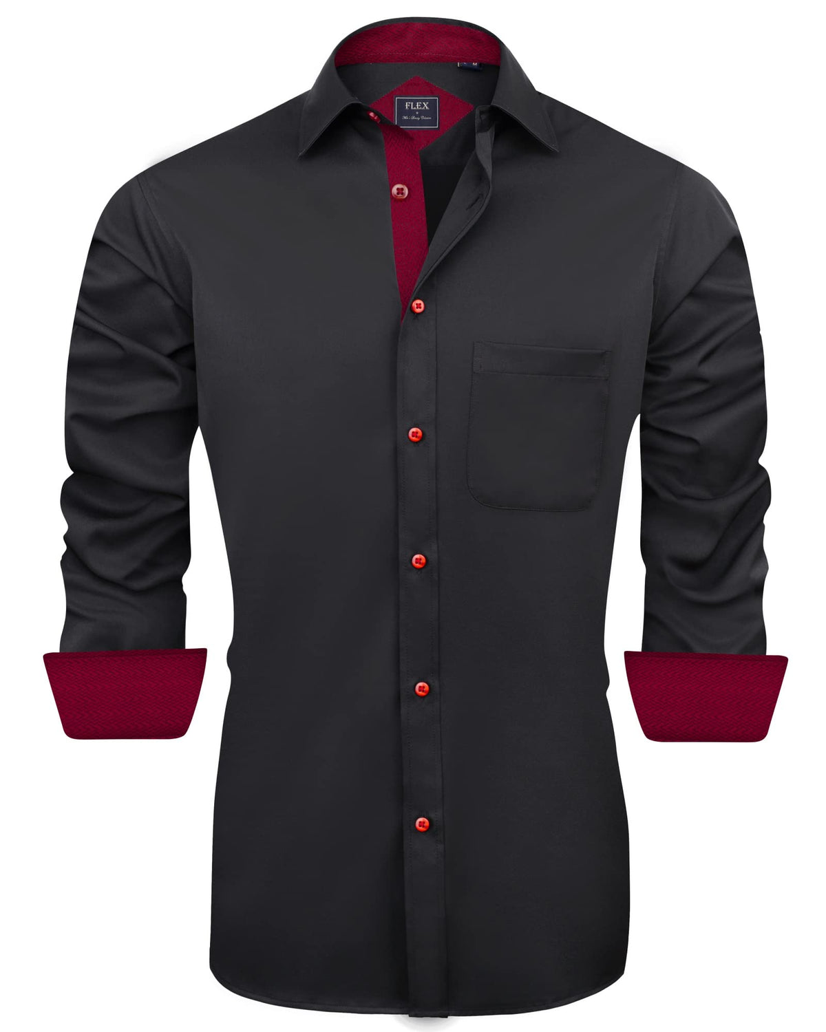 Mens Long Sleeve Dress Shirts Wrinkle Free Casual Button Down Shirts XL 🍁 All In One Marketplace Canada