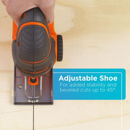 BLACK+DECKER Jig Saw, Smart Select, 5.0-Amp (BDEJS600C) BLACK+DECKER