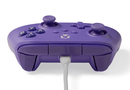 PowerA Wired Controller for Xbox Series X|S - Violet, gamepad, video game/gaming controller, works with Xbox One, Officially Licensed