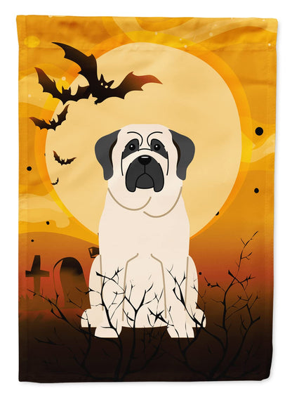 Caroline's Treasures BB4283GF Halloween Mastiff White Garden Size Flag, Small, Multicolor