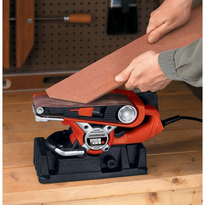 BLACK+DECKER Belt Sander with Dust Bag, 7-Amp, 3-Inch by 21-Inch (DS321) BLACK+DECKER