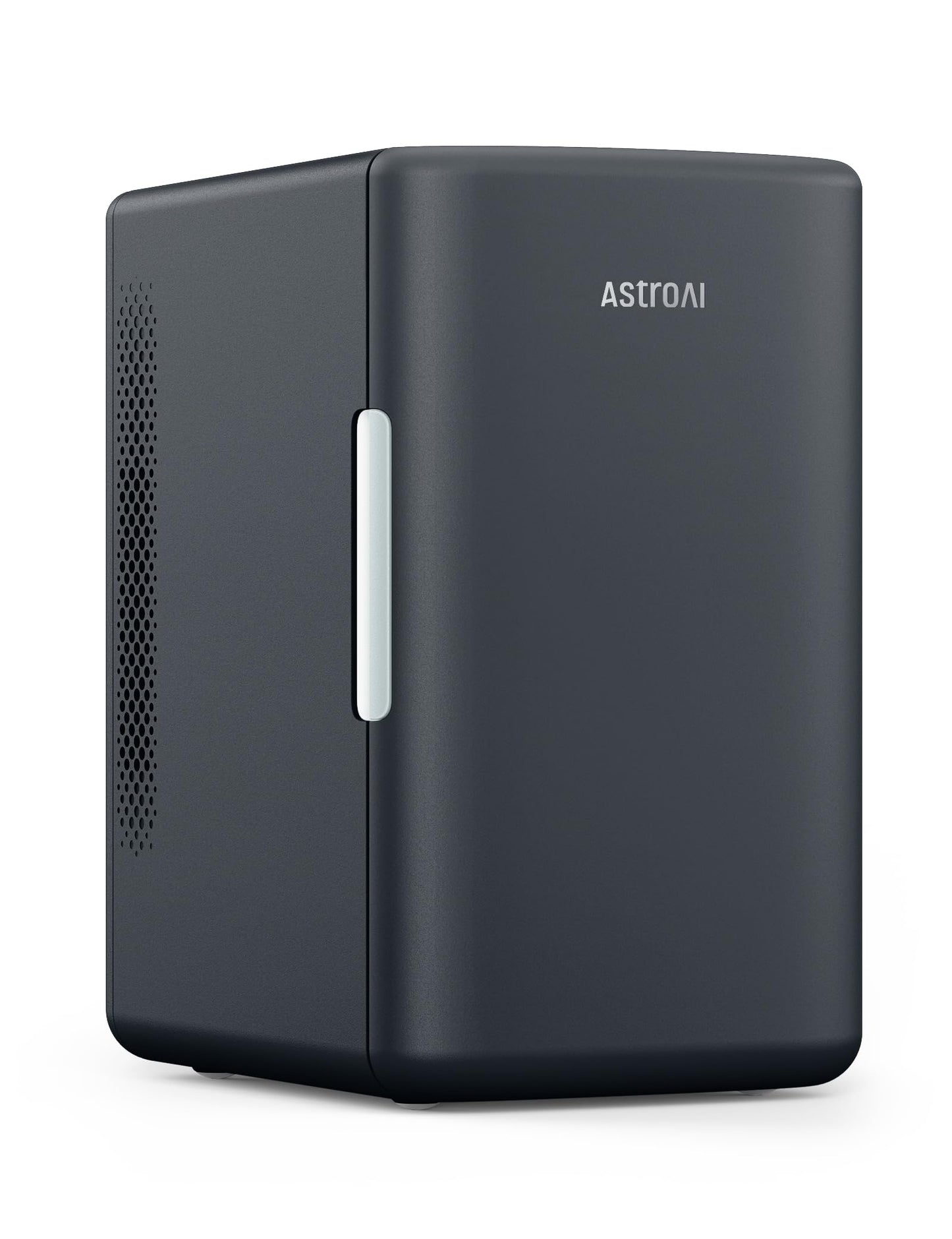 AstroAI Mini Fridge 2.0 Gen, 6 Liter/8 Cans Makeup Skincare Small Fridge 110V AC/ 12V DC Portable Thermoelectric Cooler and Warmer Little Tiny Fridge for Bedroom, Cosmetics,Car (Dark Grey)