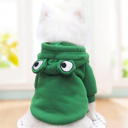 Warm Dog Winter Clothes Cute Fruit Dog Coat Hoodies Fleece Pet Dogs Costume Jacket for French Bulldog Chihuahua Ropa para Perro(Green,S) 🍁 All In One Marketplace Canada