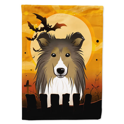 Caroline's Treasures BB1800CHF Halloween Sheltie Canvas House Size Flag, Multicolor, Large