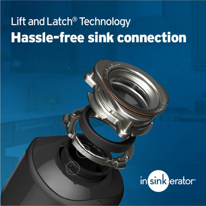 InSinkErator Badger 5 Garbage Disposal with Power Cord, Standard Series 1/2 HP Continuous Feed Garburator, Badger 5 W/C