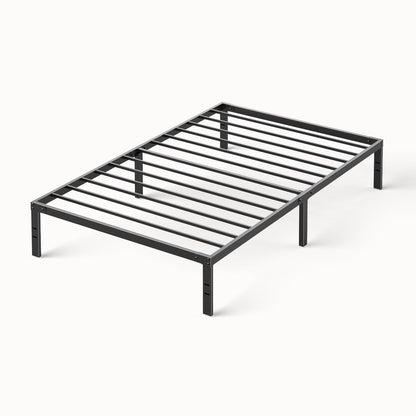 Sweetcrispy Twin Size Bed Frame, 12 Inch Under Bed Storage, Black Sweetcrispy