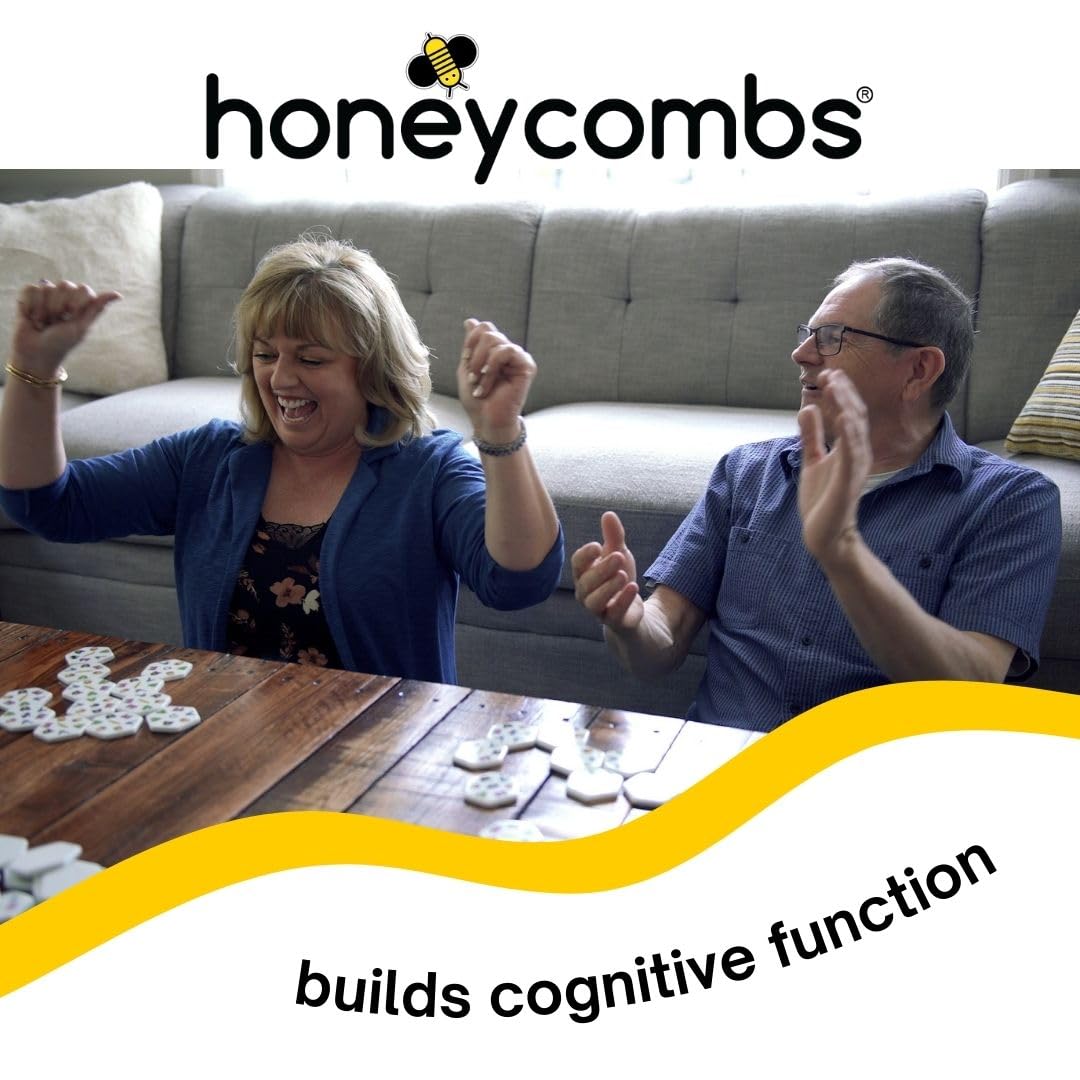 Honeycombs Game, Award Winning Tile Matching Game for Kids & Families, Educational STEM Toy for Cognitive Development, 3 Ways to Play, Mensa Recommended Game with 52 Tactile Tiles, Ages 6+,1-8 Players - Available at All In One Marketplace Canada