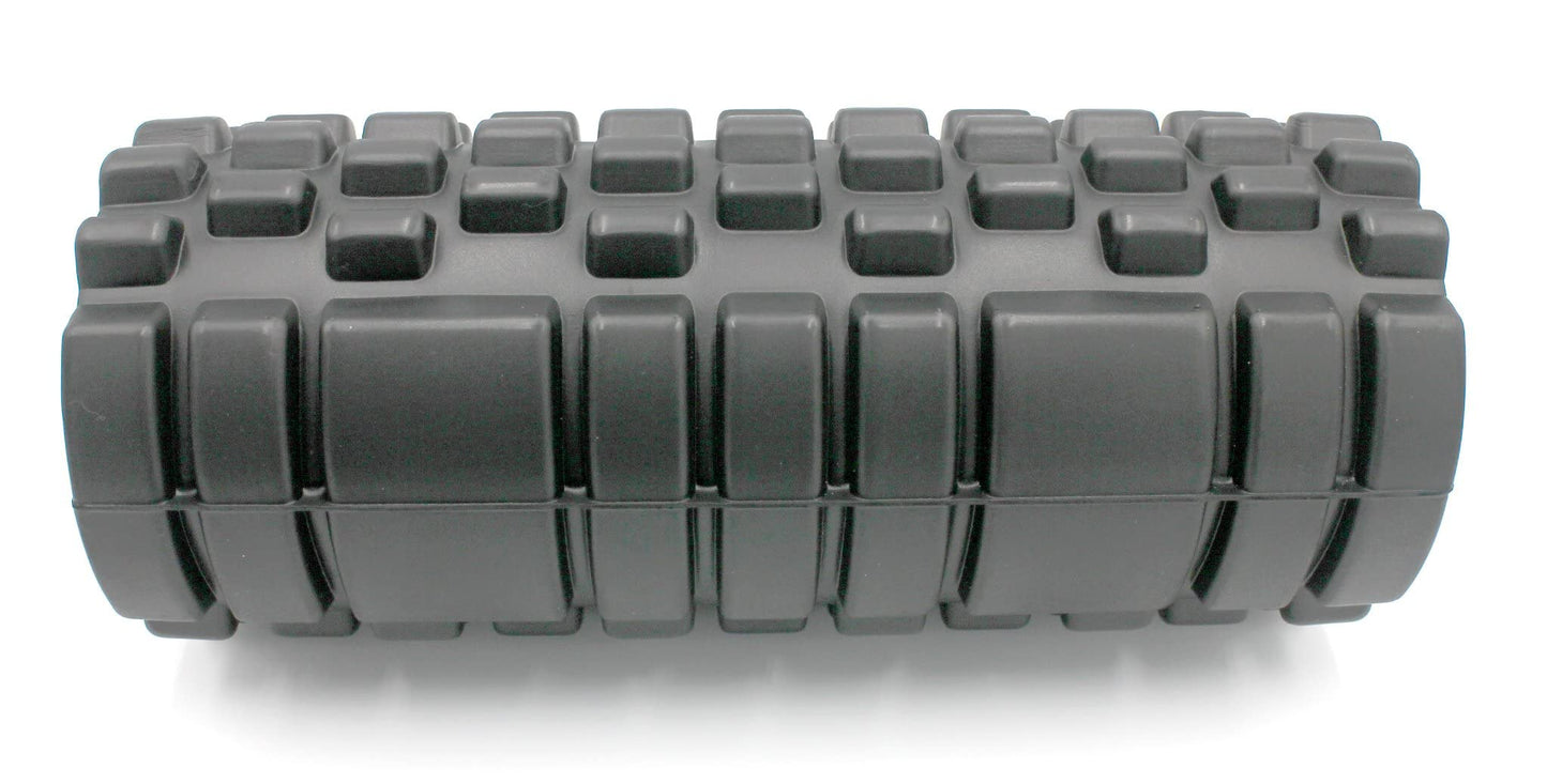 Kunova 13" Deep Tissue Grid Yoga Fitness EVA Massage Foam Roller with Carrying Bag Medium Density Deep Tissue Massager for Muscle Massage and Myofascial Trigger Point Release - Available at All In One Marketplace Canada