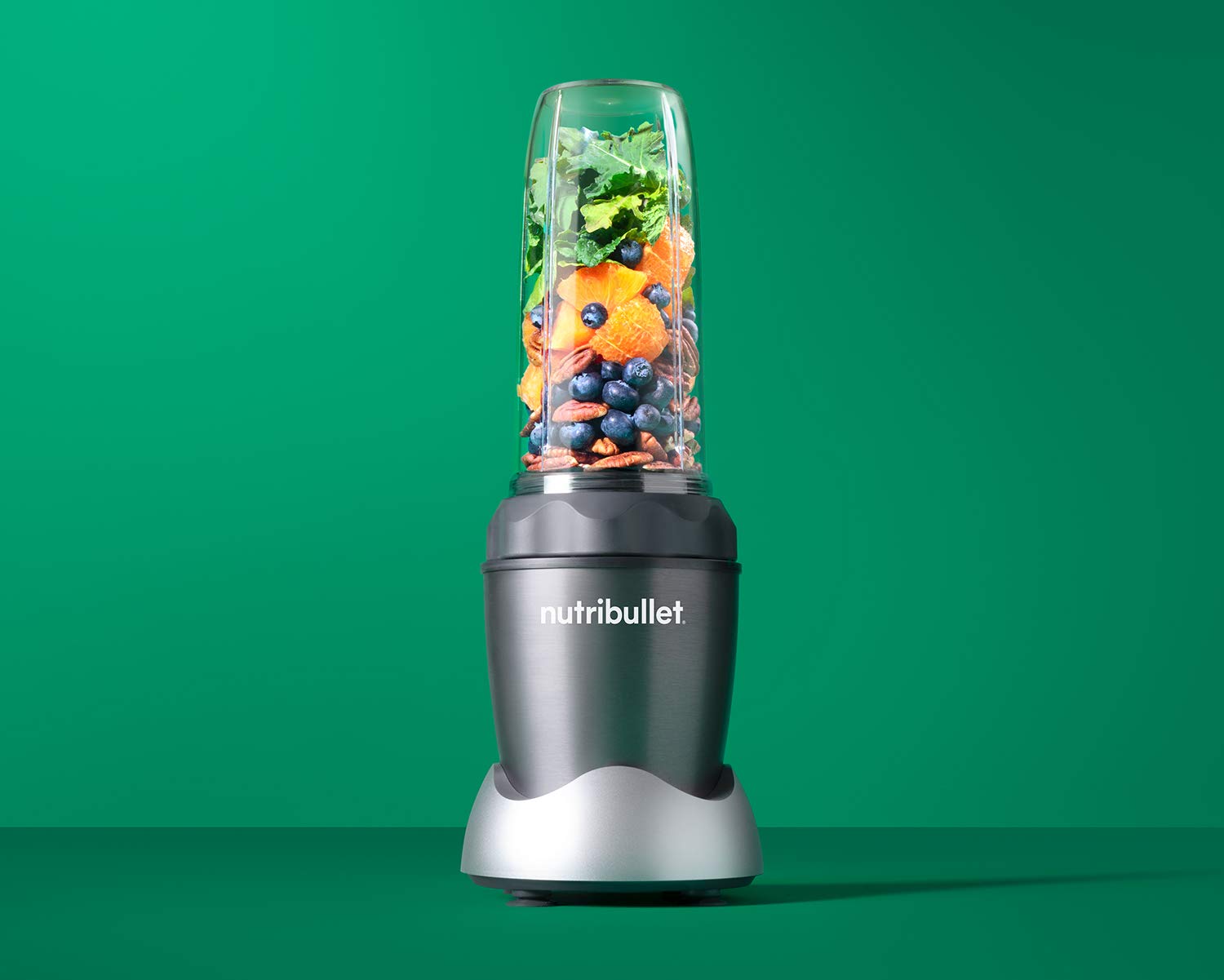 Nutri Bullet NB50100C Pro 1000 Single Serve Blender (1000W) 7-Piece Set, Dark Gray/Light Gray Skirt - Available at All In One Marketplace Canada