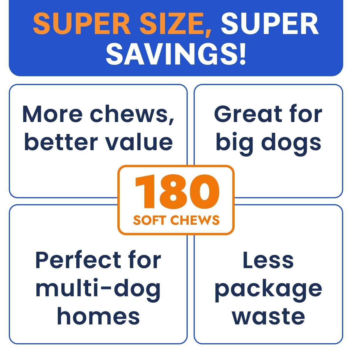 Probiotics for Dogs - Gas, Diarrhea, Allergy, Constipation, Upset Stomach Relief, w/Digestive Enzymes + Prebiotics - Chewable Supplement - Improve Digestion, Immunity - Dog Probiotics Chews - 180Ct