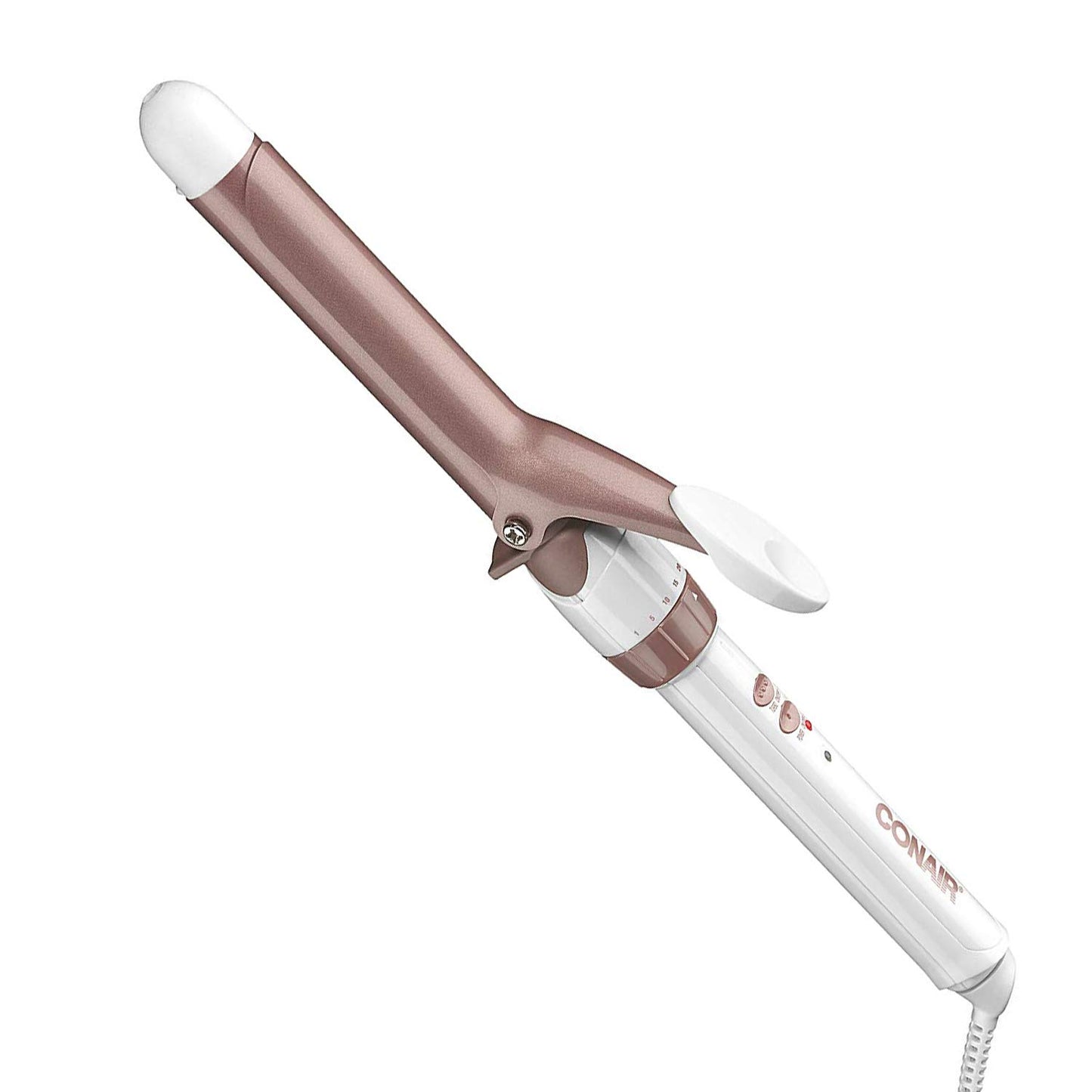 Conair CD701GNC Double Ceramic 1-Inch Curling Iron, produces long lasting curls – for short, medium, and long hair, High heat 375°F, Instant heat up, Anti-frizz control, Dual voltage Hair Curler
