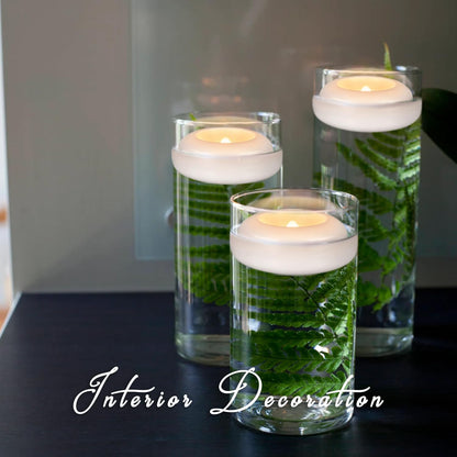 24 Pack 3”Floating Candles Water-Activated Flameless LED Candle, 120 Hour White Battery Operate Waterproof Tealights for Cylinder Vases, Centerpieces at Wedding, Party, Pool,Romantic,Christmas Gift. 🍁 All In One Marketplace Canada